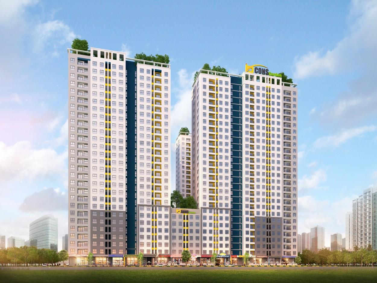 Phối cảnh thiết kế Bcons Garden